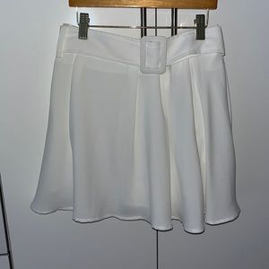 White belted skirt